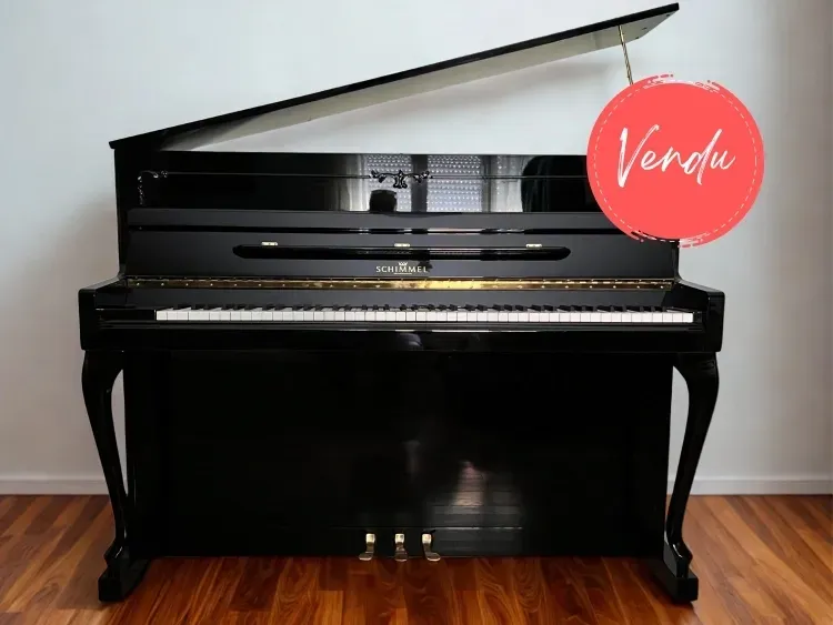 SCHIMMEL Chippendale 114 Noir Piano droit occasion allemand